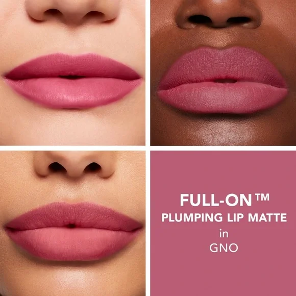 Buxom Plumping Matte Lip Cream Lipstick GNO Rosy Pink $26 NIB lip plumper - Picture 2 of 6